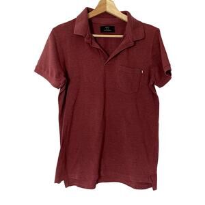 Cotton On garments men's size medium magenta polo t-shirt casual front pocket